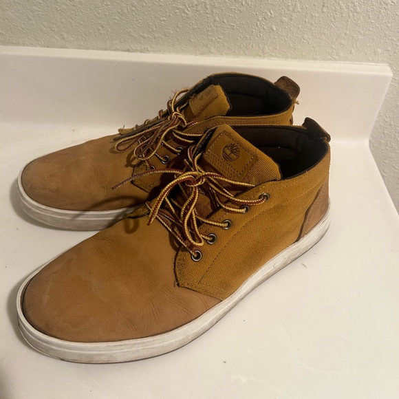 Timberland  Men's Davis Square Chukka Casual Shoes  Wheat - Picture 1 of 5
